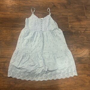 Levi's Light Blue Eyelet Top